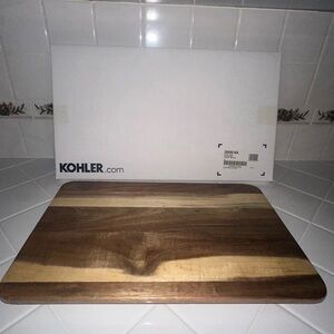 Kohler natural wood cutting board NEW